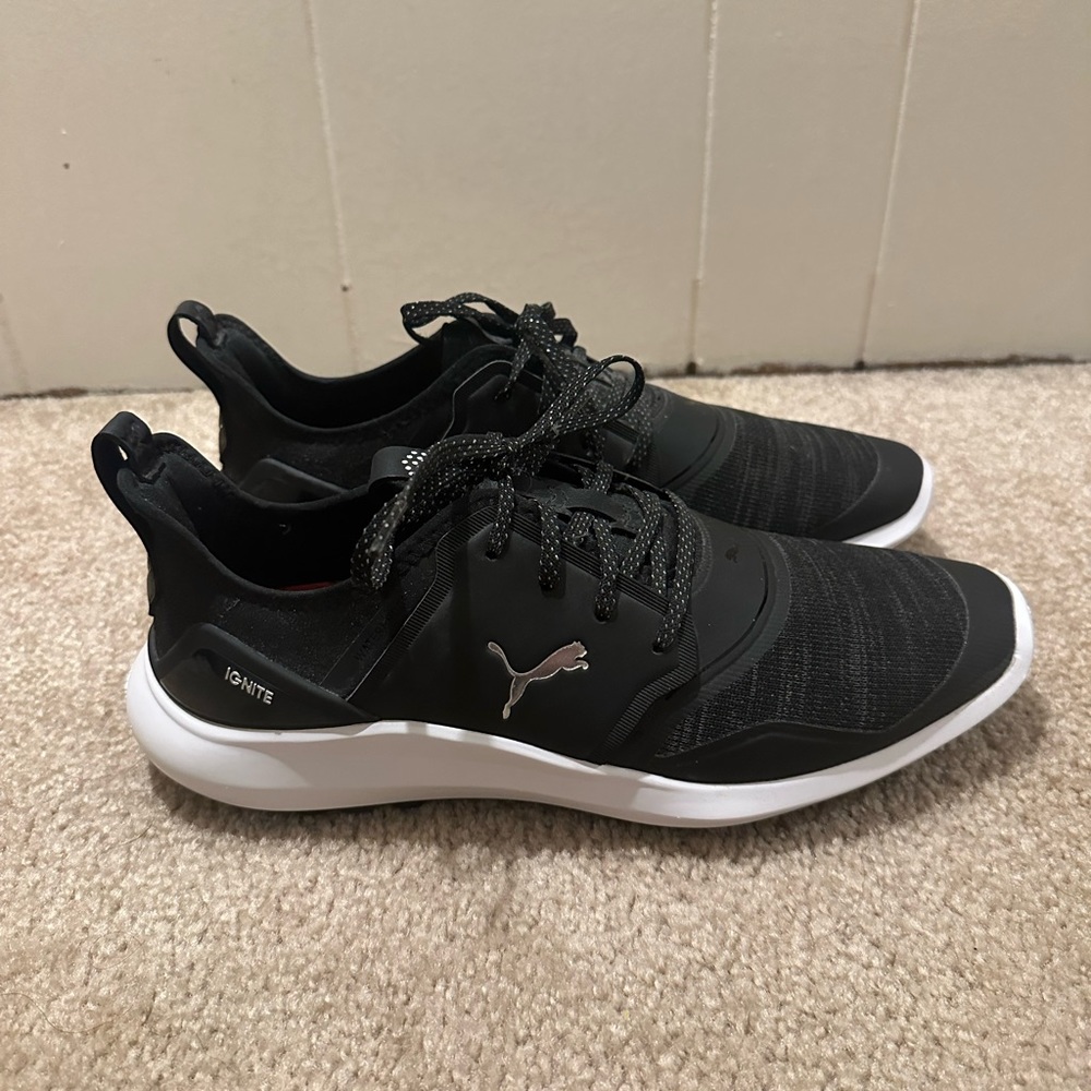 PUMA GOLF - Men’s Ignite Nxt Lace Golf Shoe - Size: 9. Color: Black.
